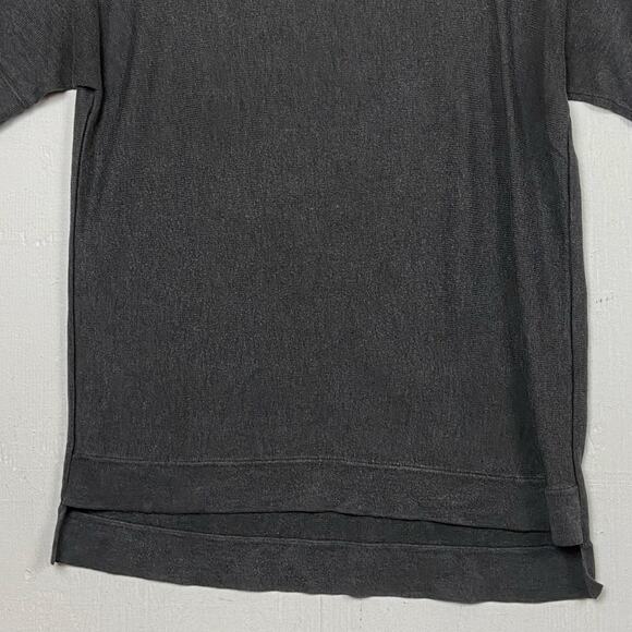 Eileen Fisher Women's Gray Short Sleeve Knit Pullover Top Small Minimalist - Picture 3 of 10